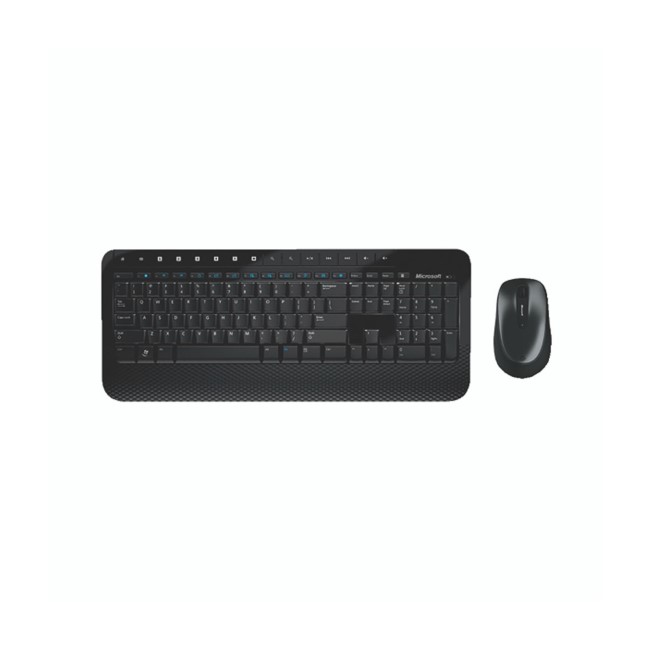 Box Opened Microsoft Wireless Keyboard & Mouse 2000 - Black