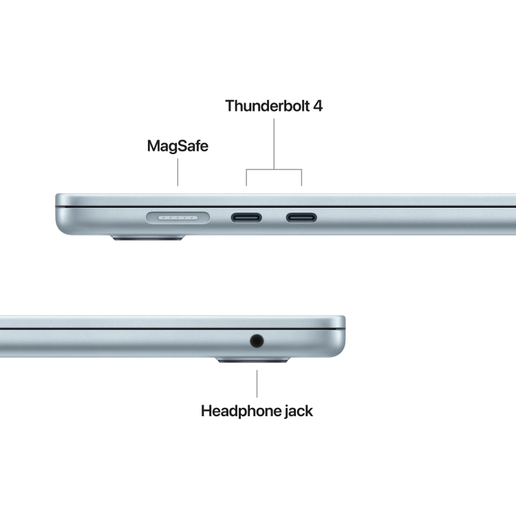 Apple MacBook Air 15 Inch M4 16GB RAM 256GB SSD 2025 - Sky Blue