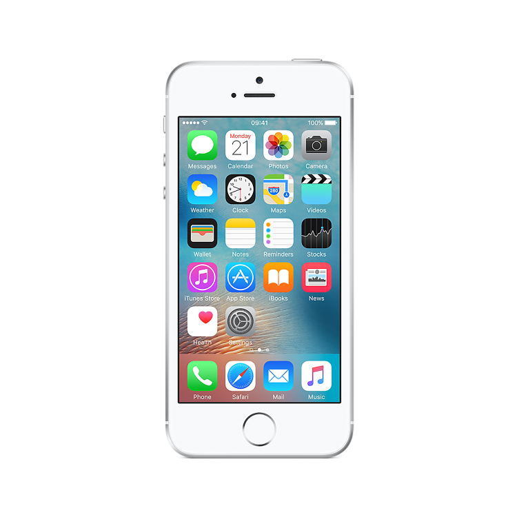 Grade A1 Apple iPhone SE Silver 4" 32GB 4G Unlocked & SIM Free