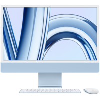 Refurbished Apple iMac 2023 M3 8-Core CPU 10-Core GPU 8GB RAM 256GB SSD 24 Inch 4.5K All-in-One PC - Blue