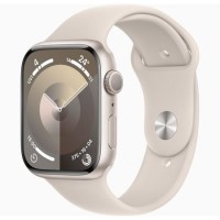 Refurbished Apple Watch Series 9 GPS 45mm Starlight Aluminium Case with Starlight Sport Band  M/L