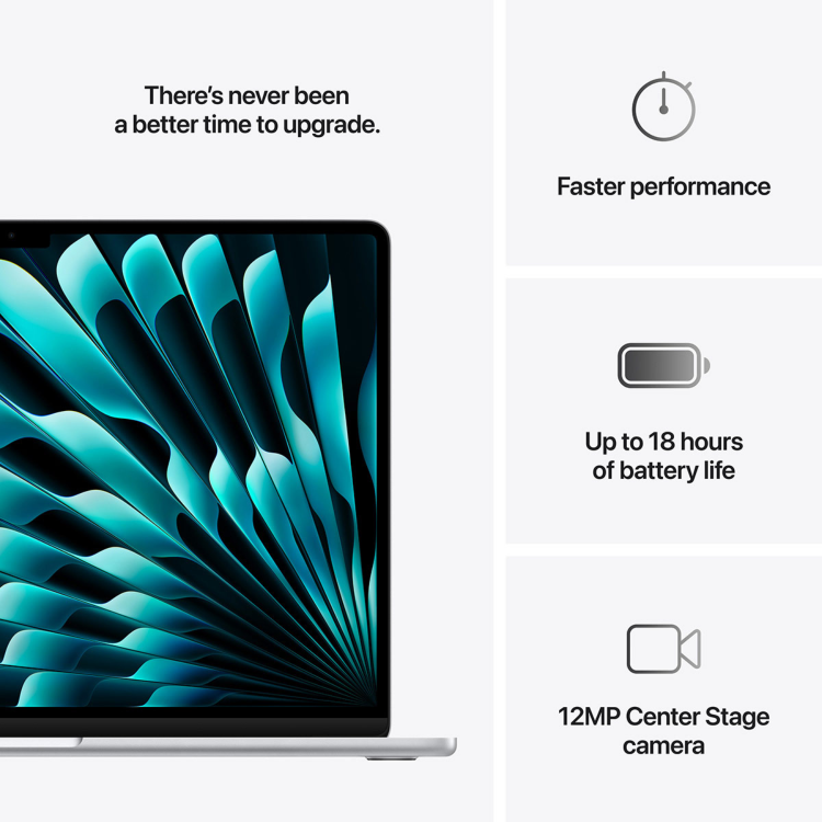 Apple MacBook Air 15 Inch M4 16GB RAM 256GB SSD 2025 - Silver