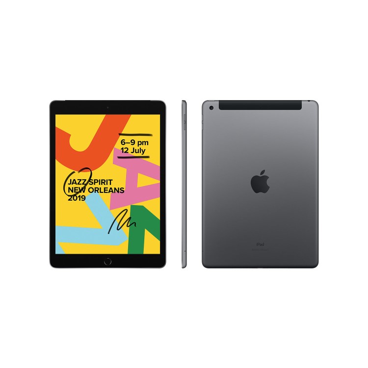 Refurbished Apple iPad 128GB Cellular 10.2" 2019 - Space Grey
