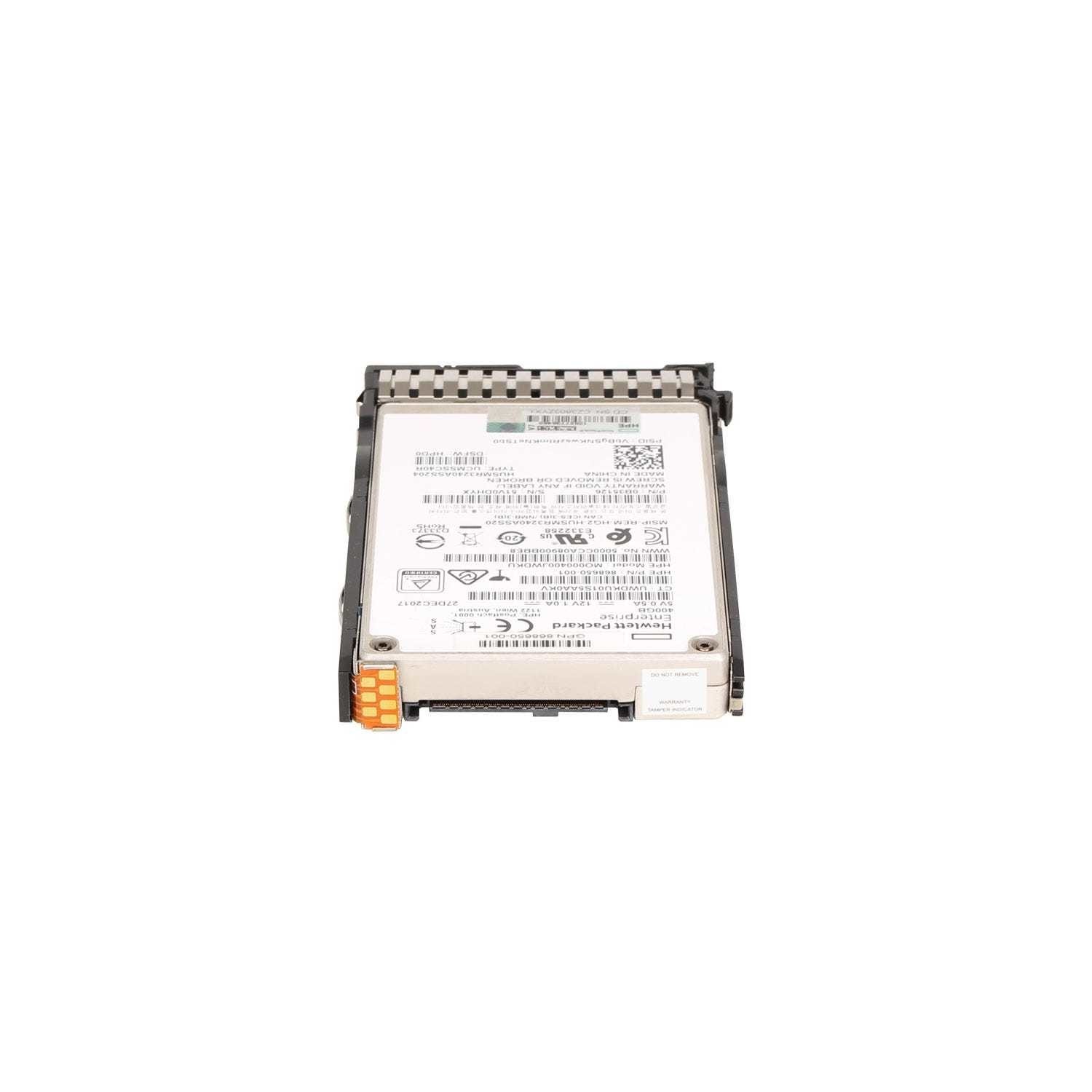 HP 1.6TB Solid State Drive SAS 2.5 Inch 12Gb/s Hot Plug SSD - 873365-B21