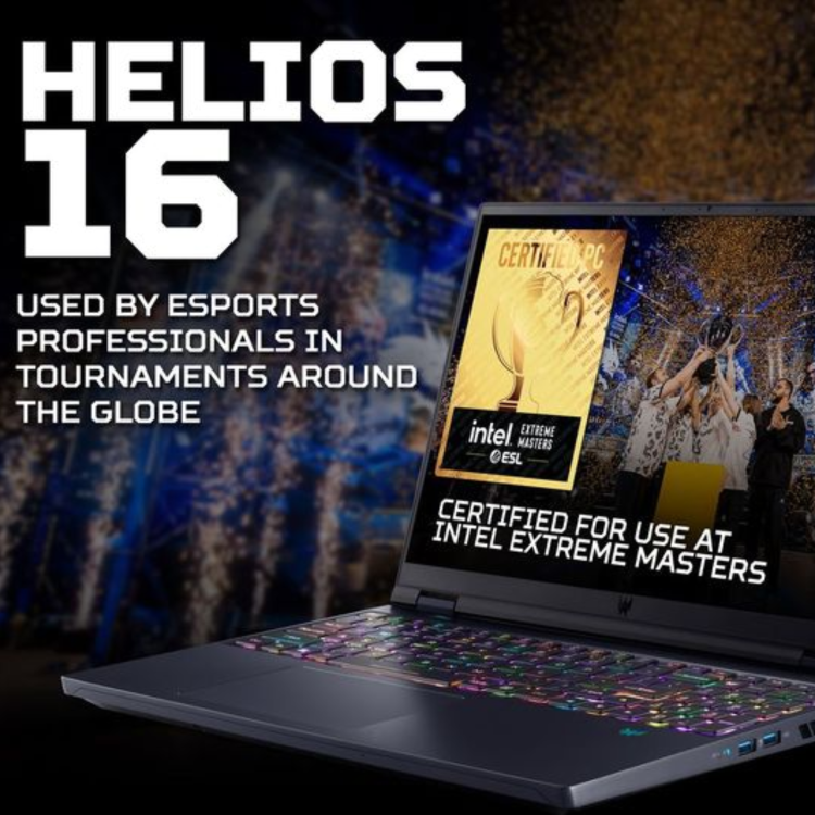 Refurbished Acer Predator Helios Intel Core i9-14900HX 16GB RAM 1TB SSD RTX 4070 16 Inch Windows 11 Gaming Laptop