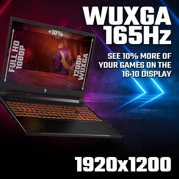 Refurbished Acer Nitro V 16 ANV16-41 AMD Ryzen 5 16GB RAM 512GB SSD RTX 4050 16 Inch 165Hz Windows 11 Gaming Laptop
