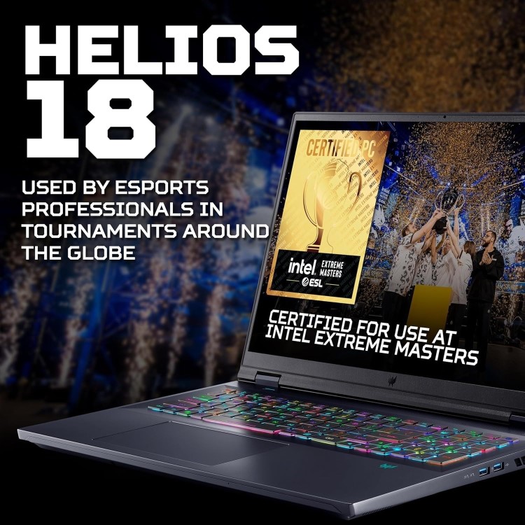 Refurbished Acer Predator Helios 18 Intel Core i9 32GB RAM 2TB SSD RTX 4080 18 Inch Windows 11 Laptop