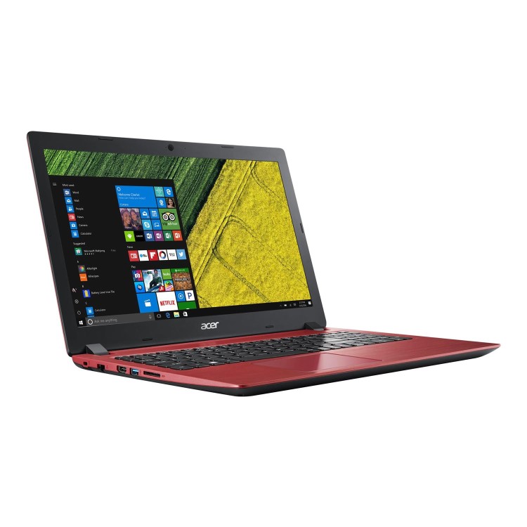 Refurbished Acer Aspire A315-51-32Y4 Core i3-7020U 4GB 1TB 15.6 Inch Windows 10 Laptop in Red