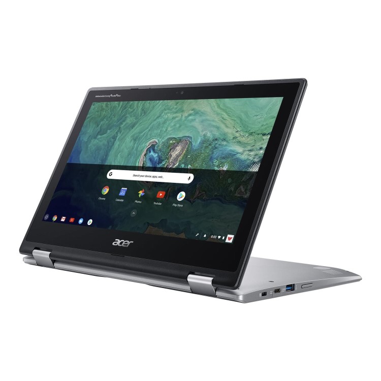 Refurbished Acer Spin 11 Intel Celeron N3450 4GB 32GB 11.6 Inch Convertible Chromebook in Silver