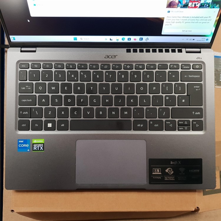 Refurbished Acer Swift X Core i5-1260P 8GB 512GB RTX 3050 14 Inch Windows 11 Laptop