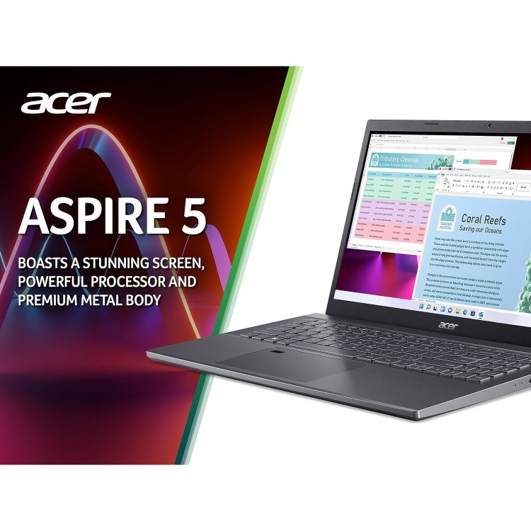 Refurbished Acer Aspire 5 Intel Core i5 16GB RAM 512GB SSD 15.6 Inch Windows 11 Laptop