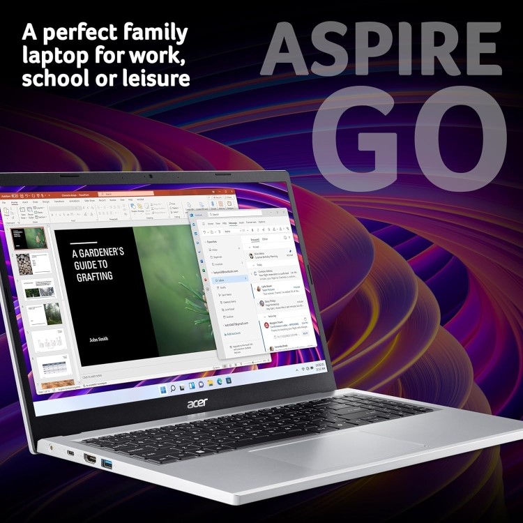 Refurbished Acer Aspire Go Intel Core i3 8GB RAM 256GB SSD 15.6 Inch Windows 11 Home Laptop