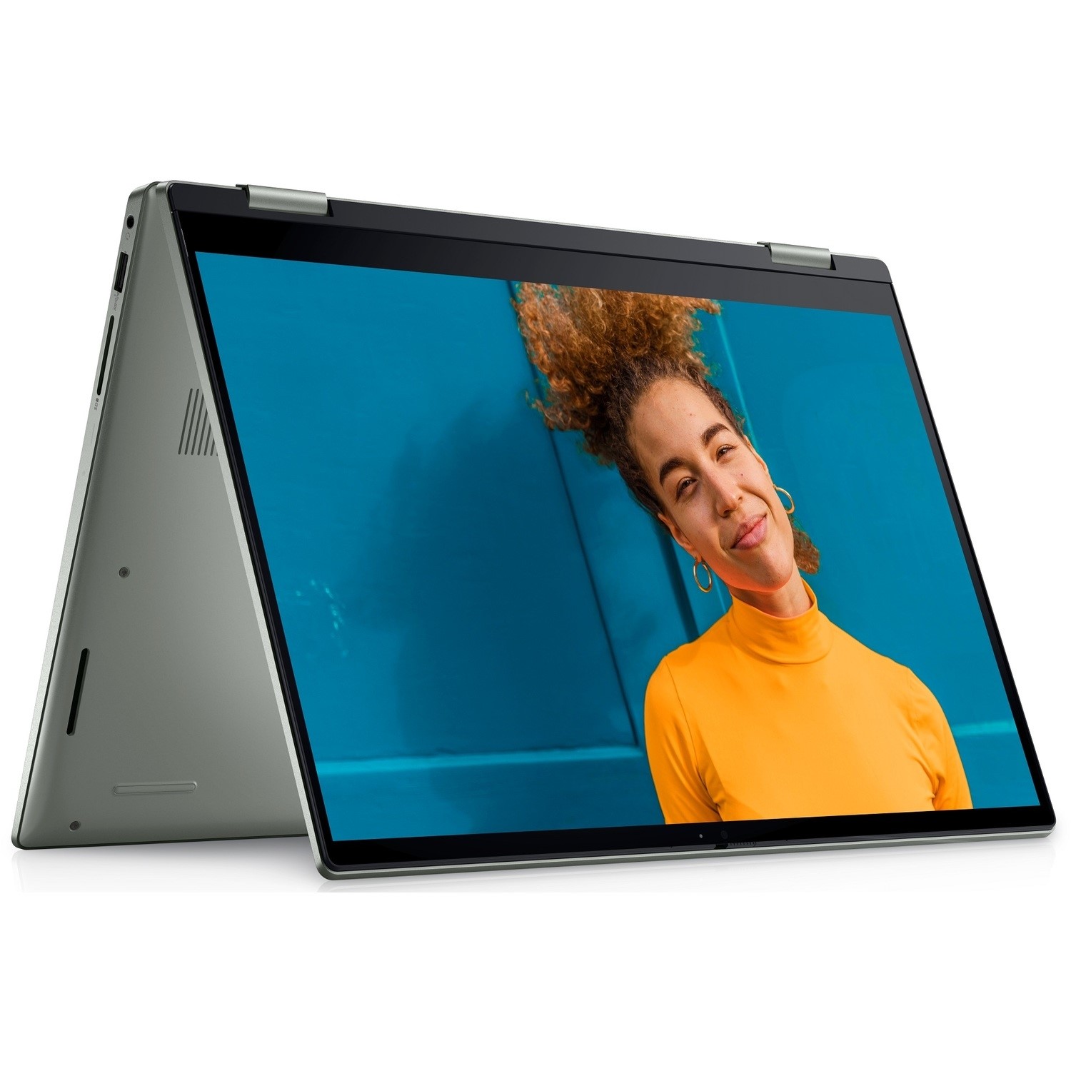Refurbished Dell Inspiron 14 7425 AMD Ryzen 5825U 16GB 512GB 14 Inch  Windows 11 Convertible Laptop Green Laptops Direct
