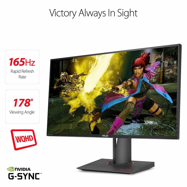 Refurbished Asus ROG SWIFT PG279Q 27" QHD 165Hz G-Sync HDMI DP Gaming Monitor