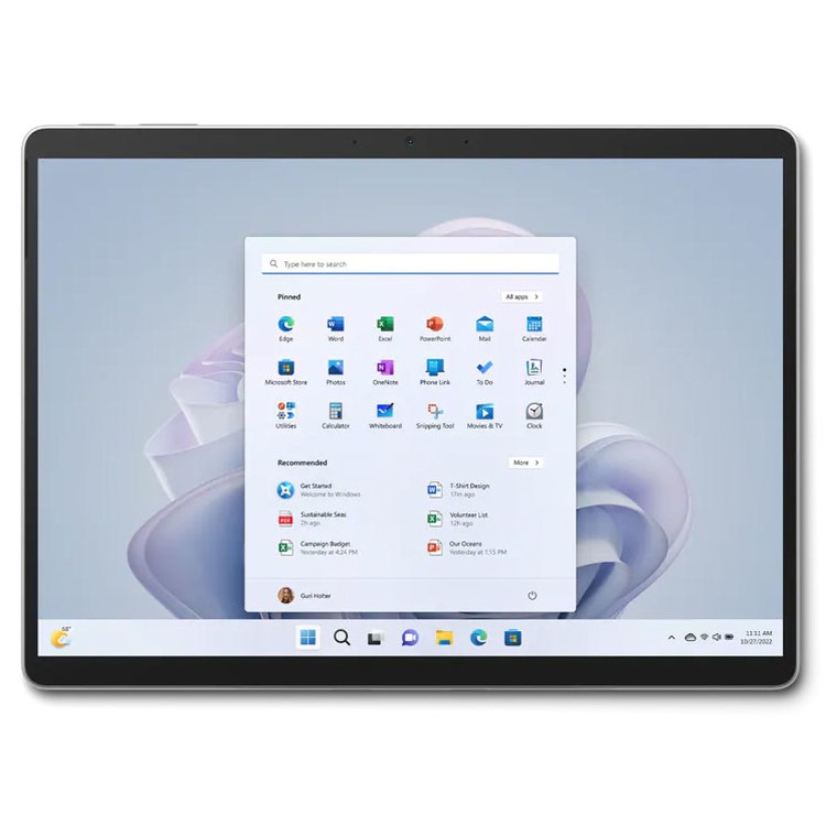 Refurbished Microsoft Surface Pro 9 13" Platinum 128GB WiFi Tablet