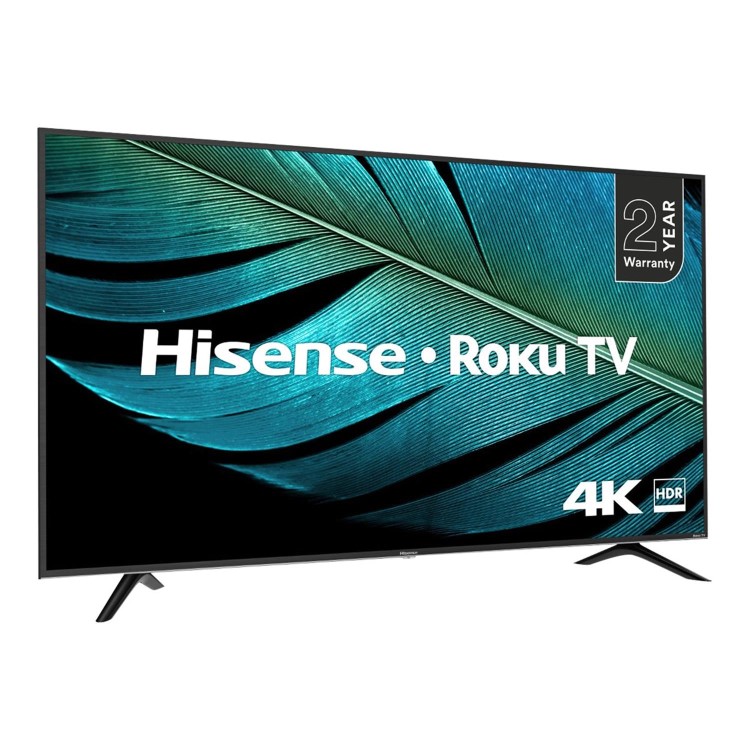Refurbished Hisense Roku 43" 4K Ultra HD with HDR LED Freeview Smart TV without Stand