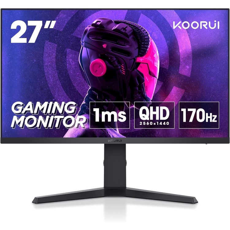 Refurbished KOORUI 27" IPS 2K QHD 170Hz 1ms Gaming Monitor