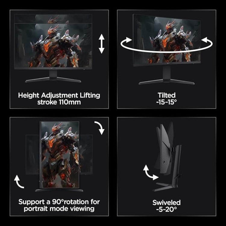 Refurbished KOORUI 27" IPS 2K QHD 170Hz 1ms Gaming Monitor