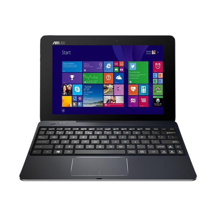 Refurbished Asus Intel Atom X5-Z8500 2GB 64GB 10.1in Touchscreen 2 in 1 Windows 10 Laptop in White 