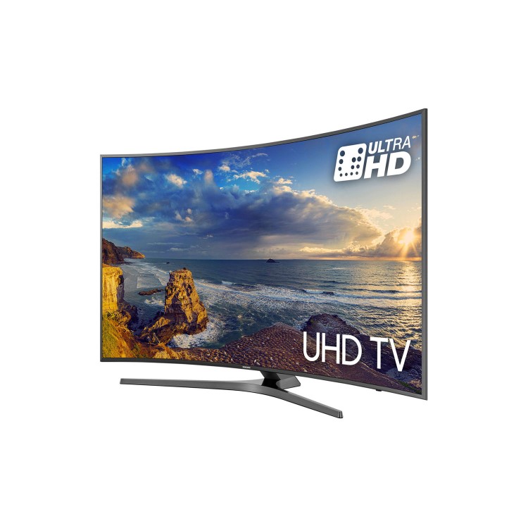 GRADE A1 - Samsung UE65MU6670 65" 4K Ultra HD HDR Curved LED Smart TV with Freeview HD - Wall Mount Only No Stand Provided