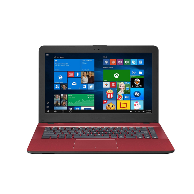 Refurbished Asus VivoBook Max X441 Intel Celeron N3060 4GB 1TB 14 Inch Windows 10 Laptop in Red