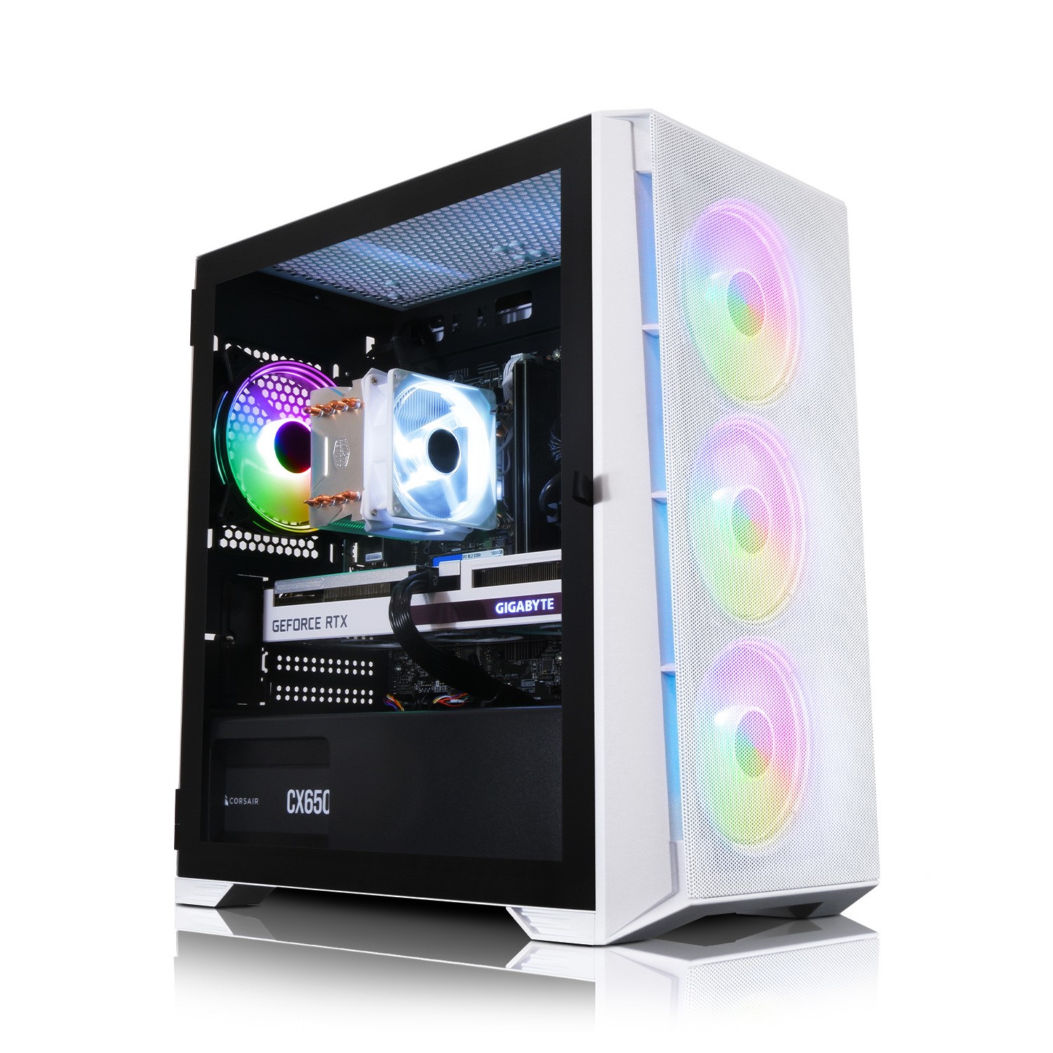 AWD IT Mesh White Intel Core i5-12400F RTX 4060 16GB RAM 1TB SSD Windows 11  Gaming PC