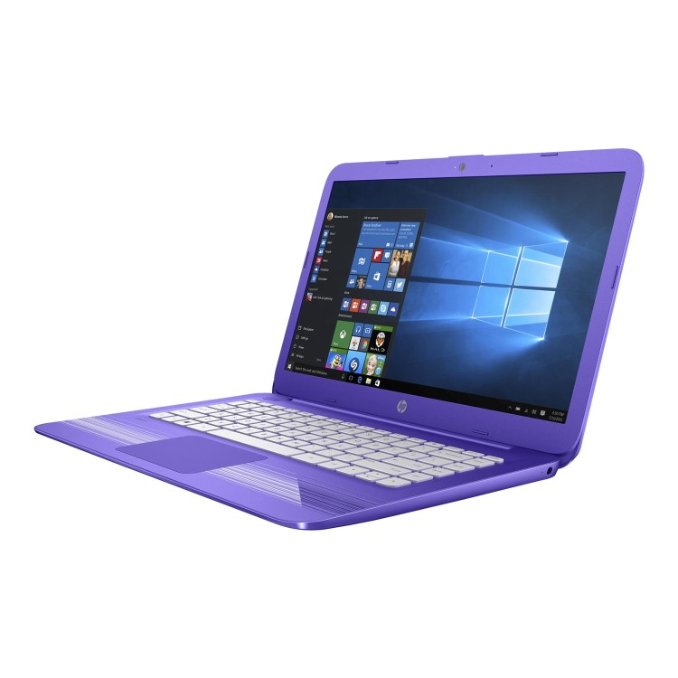 Refurbished HP Stream 14-ax053sa Intel Celeron N3060 4GB 32GB 14 Inch Windows 10 Laptop Purple