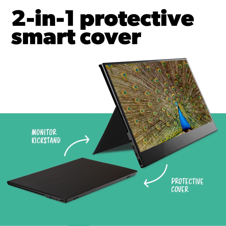 electriQ 15.6" IPS UHD 4K Touch Screen USB-C Portable Monitor