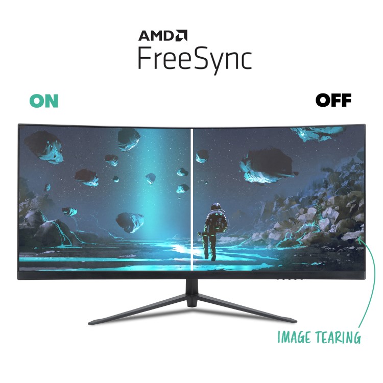 Refurbished electriQ 30" UltraWide FHD HDR 200Hz 1ms Gaming Monitor