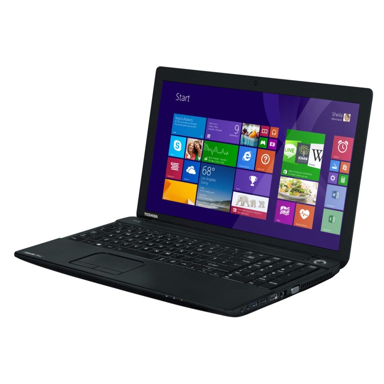 Refurbished Graded A2 Toshiba Satellite C50-B-14Z Celeron N2840 4GB 500GB Windows 8.1 Laptop in Black