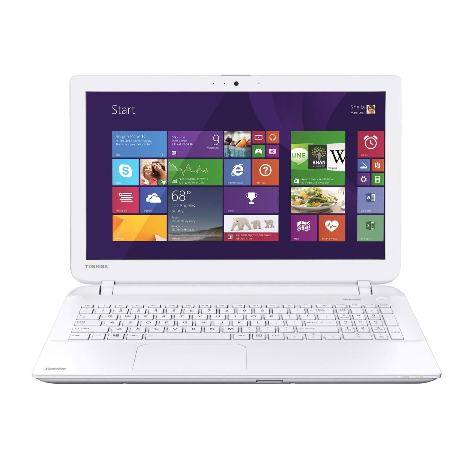 A2 Toshiba Satellite L50-B-1DZ White - Pentium N3530 QC 2.16GHz
