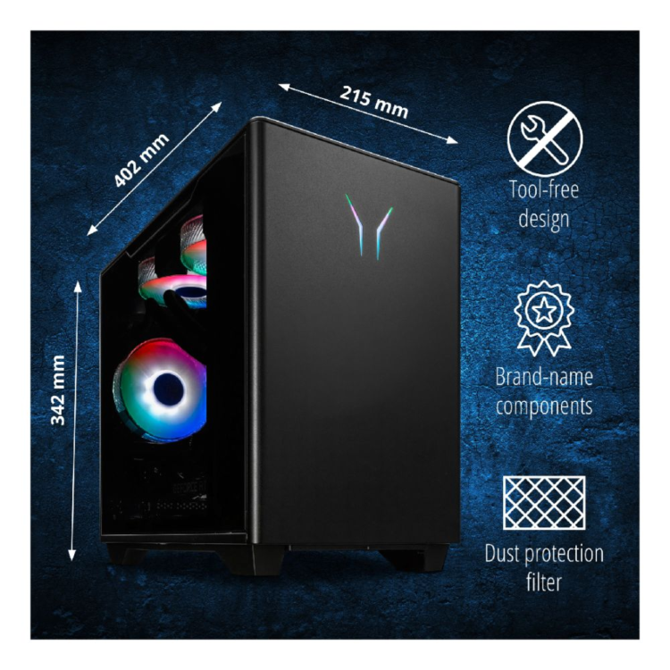 Refurbished Medion Bandit P20 Intel Core i5-14400F 16GB RAM 1TB SSD RTX 4060 Windows 11 Home Gaming Desktop - 1 Year Warranty