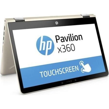 Refurbished HP Pavilion x360 14-ba095sa Core i3-7100U 8GB 128GB 14 Inch Windows 10 Touchscreen 2 in 1 Laptop in Gold