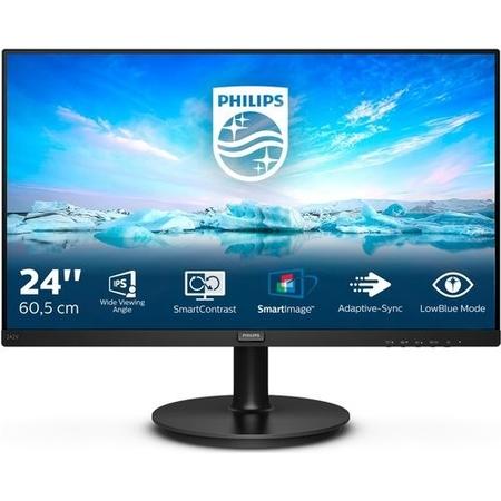 Refurbished Phillips 242V8A Full HD 23.8" LCD Monitor - Black