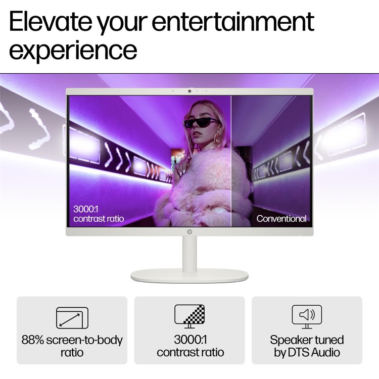 HP 22-dg0007na Intel Celeron N100 8GB RAM 128GB 22 Inch Windows 11 All-in-One PC