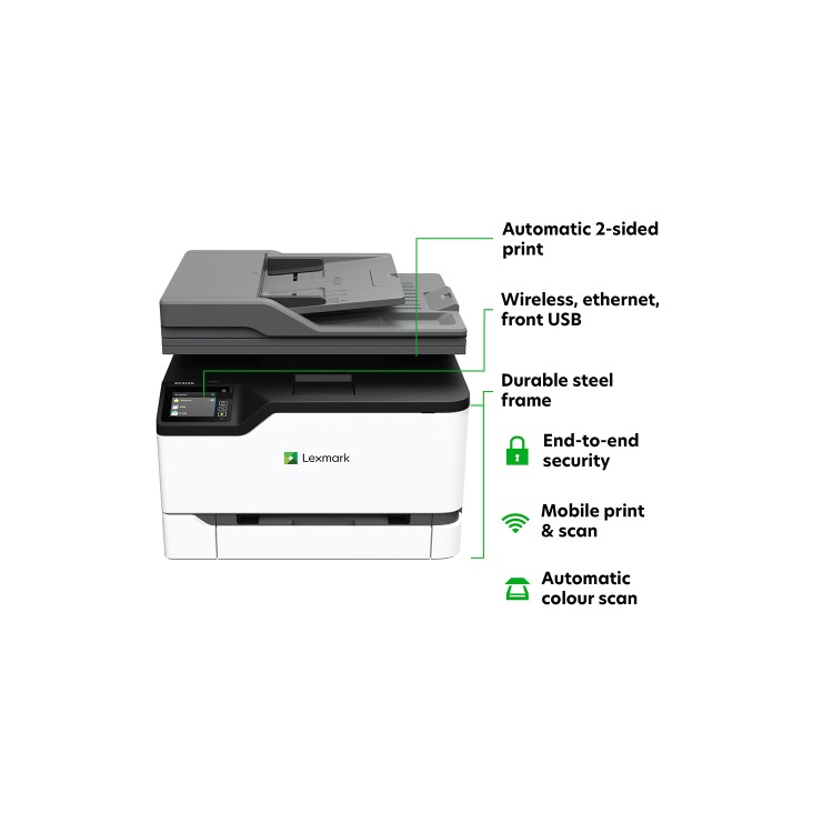 Refurbished Lexmark MC3326i A4 Multifunction Colour Laser Printer