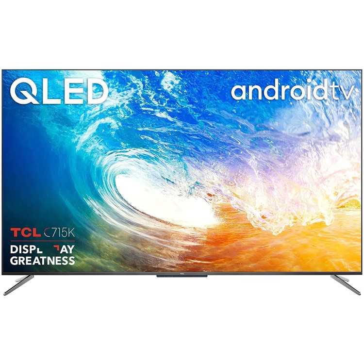 Refurbished TCL 55" 4K Ultra HD with HDR10+ QLED Freeview Play Smart TV