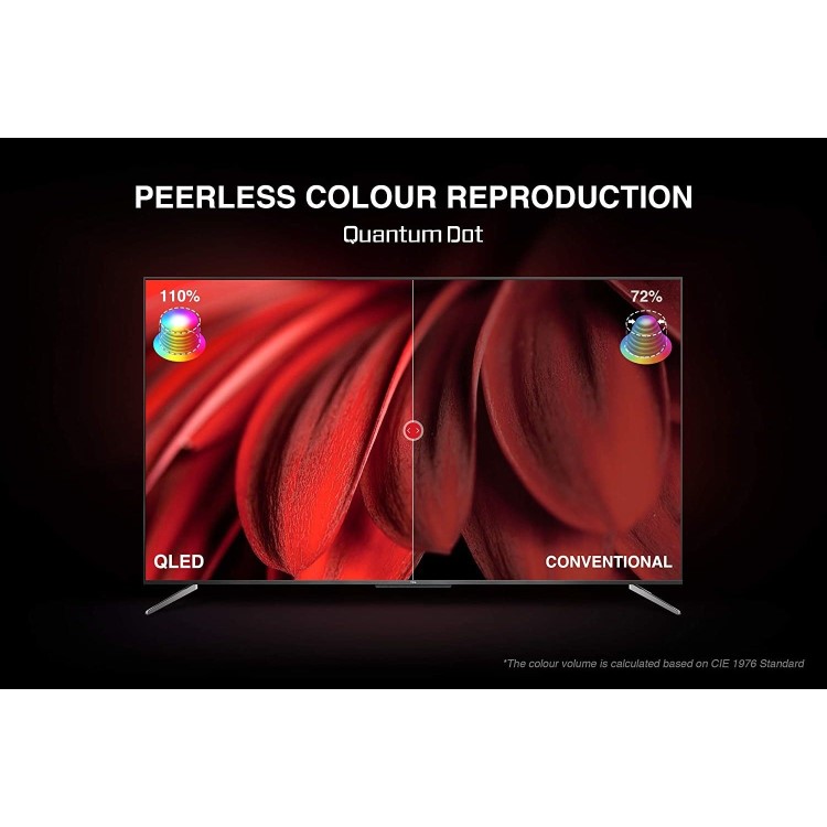 Refurbished TCL 55" 4K Ultra HD with HDR10+ QLED Freeview Play Smart TV