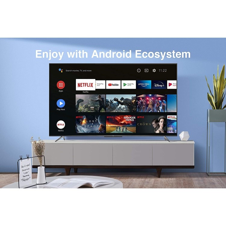 Refurbished TCL 55" 4K Ultra HD with HDR10+ QLED Freeview Play Smart TV