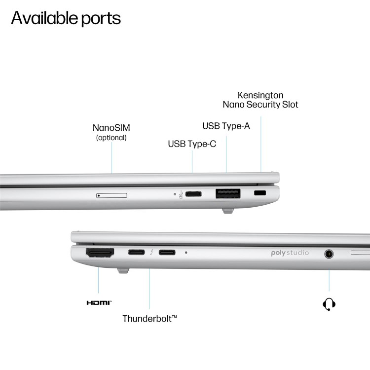 Refurbished HP EliteBook 8 G1i Intel Core Ultra 7 32GB RAM 256GB SSD 14 Inch Windows 11 Pro Laptop