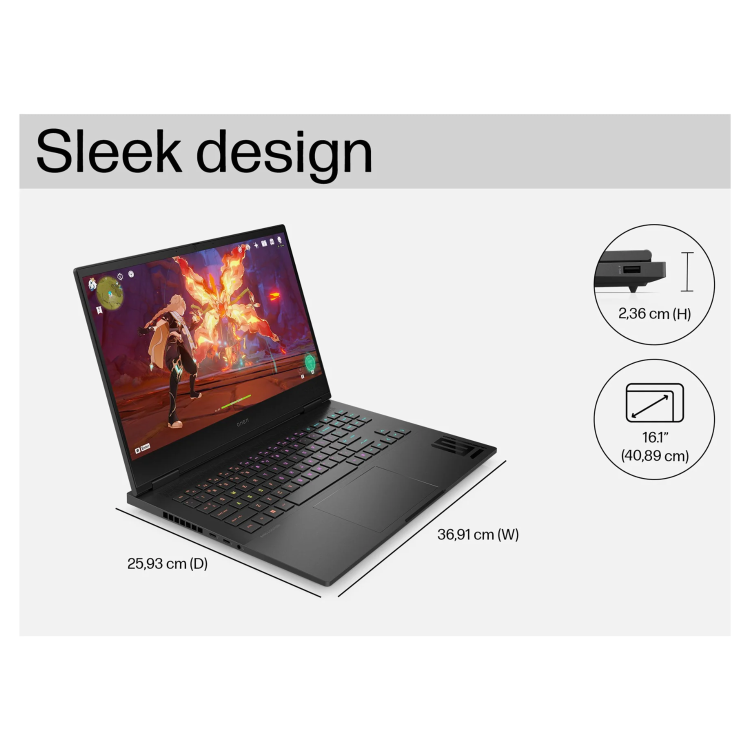 HP OMEN 16 Intel Core i9 32GB RAM 1TB SSD RTX 4080 165Hz 16.1 Inch Windows 11 Gaming Laptop