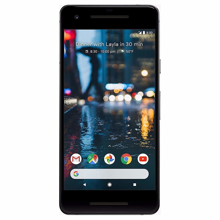 Refurbished Google Pixel 2 Just Black 5" 128GB 4G Unlocked & SIM Free Smartphone