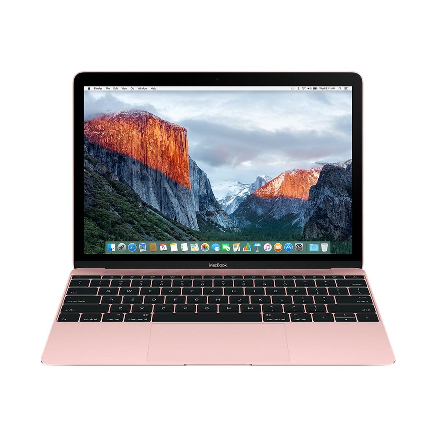 Refurbished Apple MacBook Core M 8GB 512GB 12 Inch Laptop in Rose
