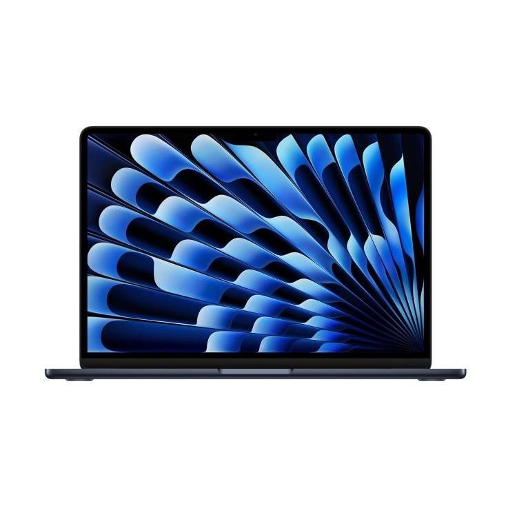 Refurbished Apple MacBook AIr 13.6 Inch M3 16GB RAM 256GB SSD - Midnight