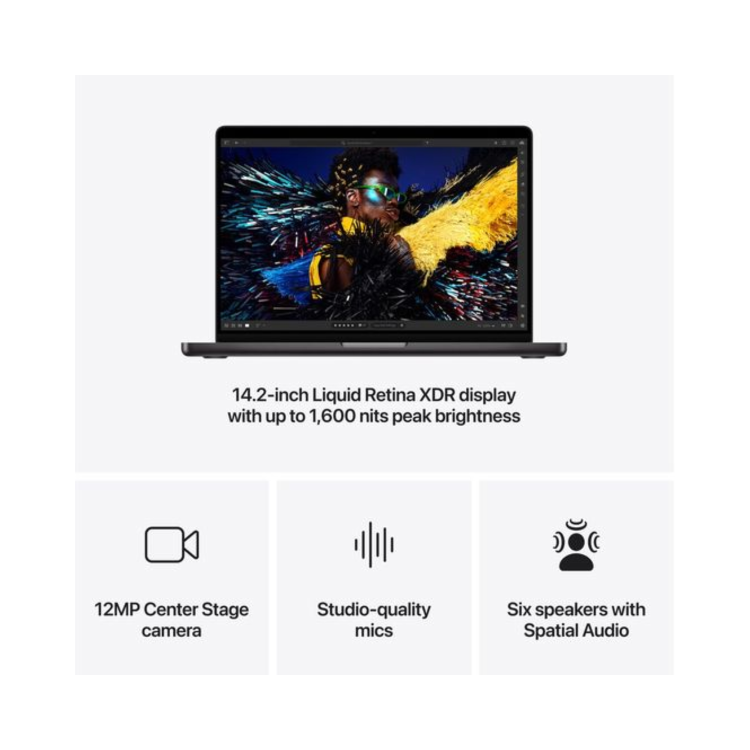 Apple MacBook Pro 14 Inch M4 16GB RAM 512GB SSD - Space Black