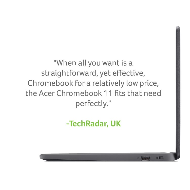Refurbished Acer 311 C722-K200 MediaTek MT8183 4GB 32GB eMMC 11.6 Inch Chromebook