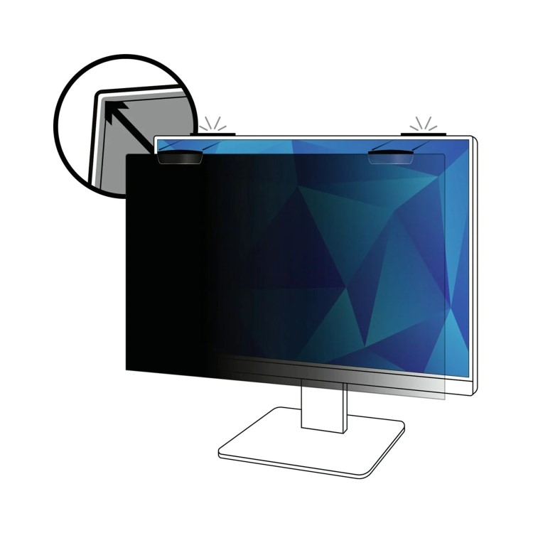 Box Opened 3M Privacy Filter for 24in Full Screen Monitor with 3M Comply Magnetic Attach 16_9 PF240W9EM
