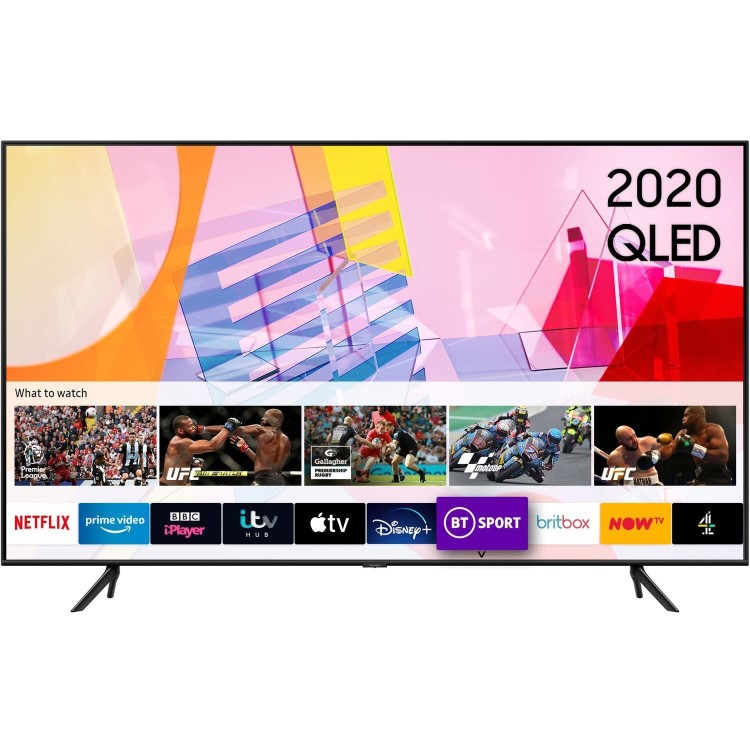 Samsung QE50Q60TAUXXU 50" 4K Ultra HD HDR10+ Smart QLED TV with Adaptive Sound