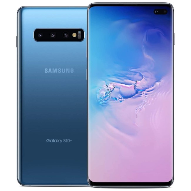 Grade A2 Samsung Galaxy S10 Plus Prism Blue 6.4" 128GB 4G Unlocked & SIM Free