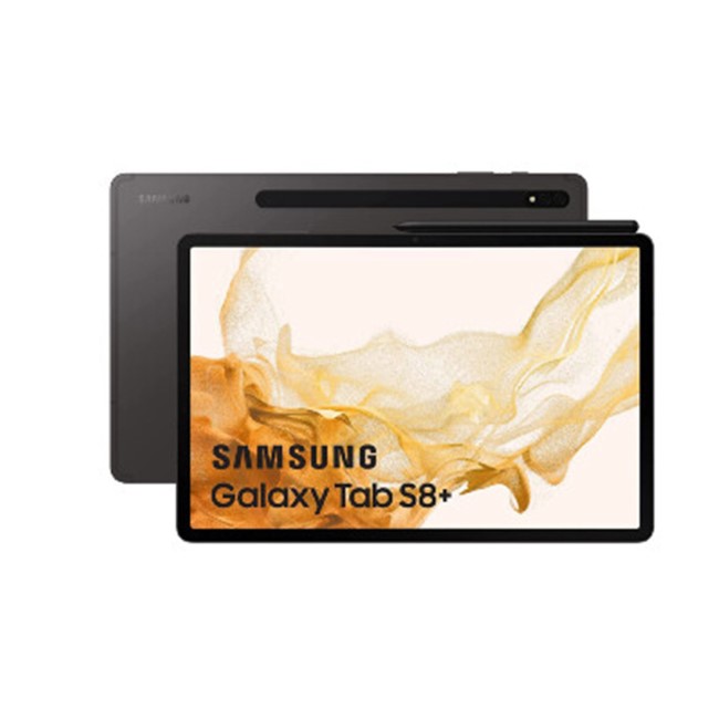 Refurbished Samsung Tab S8+ 128GB 12.4" 5G Tablet Black Laptops Direct